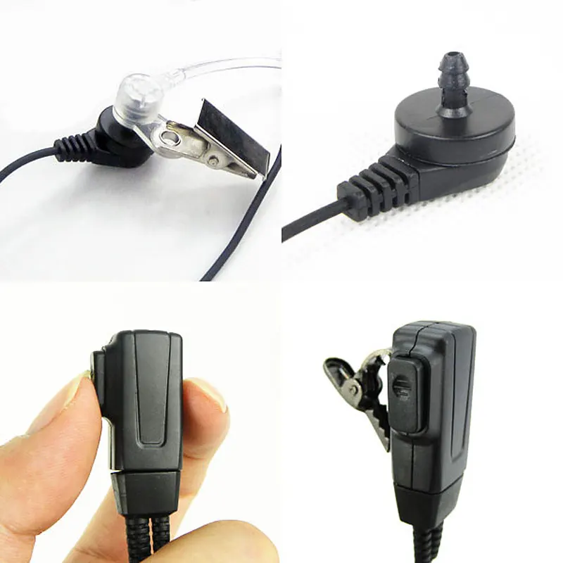 10 шт. наушники XQF Air Tube с микрофоном PTT для Motorola двухсторонняя рация CP040 CP125 CP140 CP180