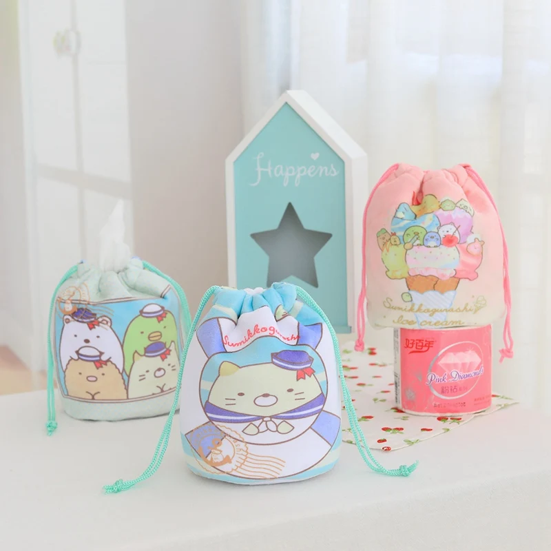 Kawaii Япония Sumikko Gurashi плюшевый карман для рисования мягкая мультяшная сумка из