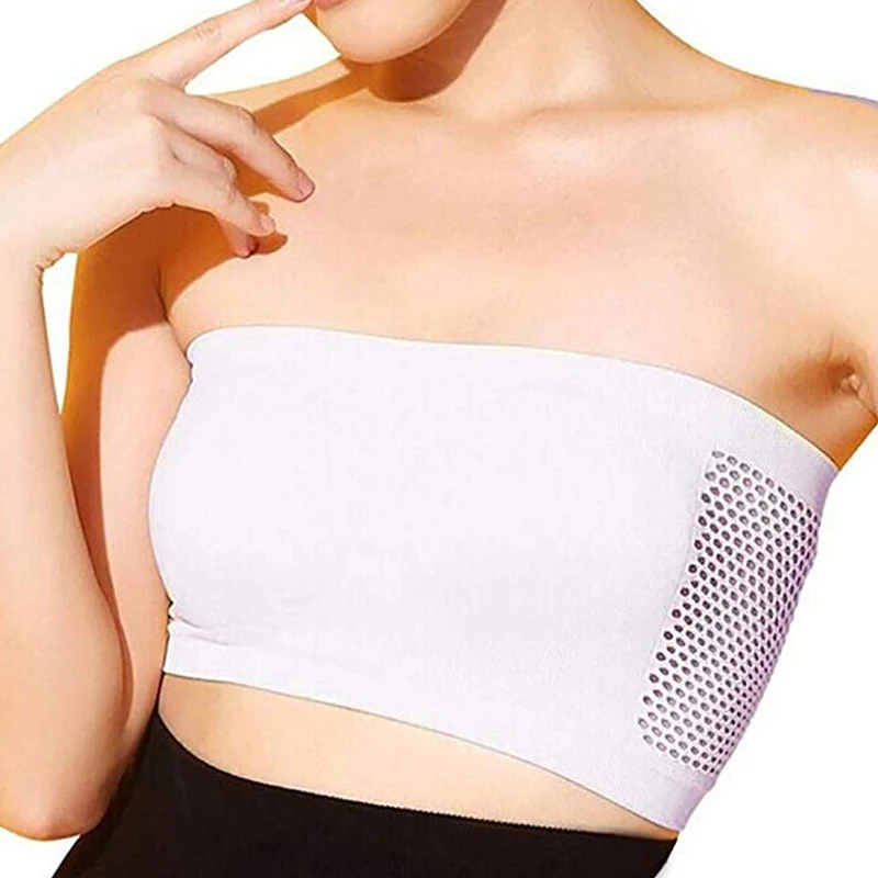 Women Seamless Tube Top Breathable Strapless Bandeau Bra Underwear without Pad One-piece Lingerie Femal Wire Free Intimates -OPK | Женская