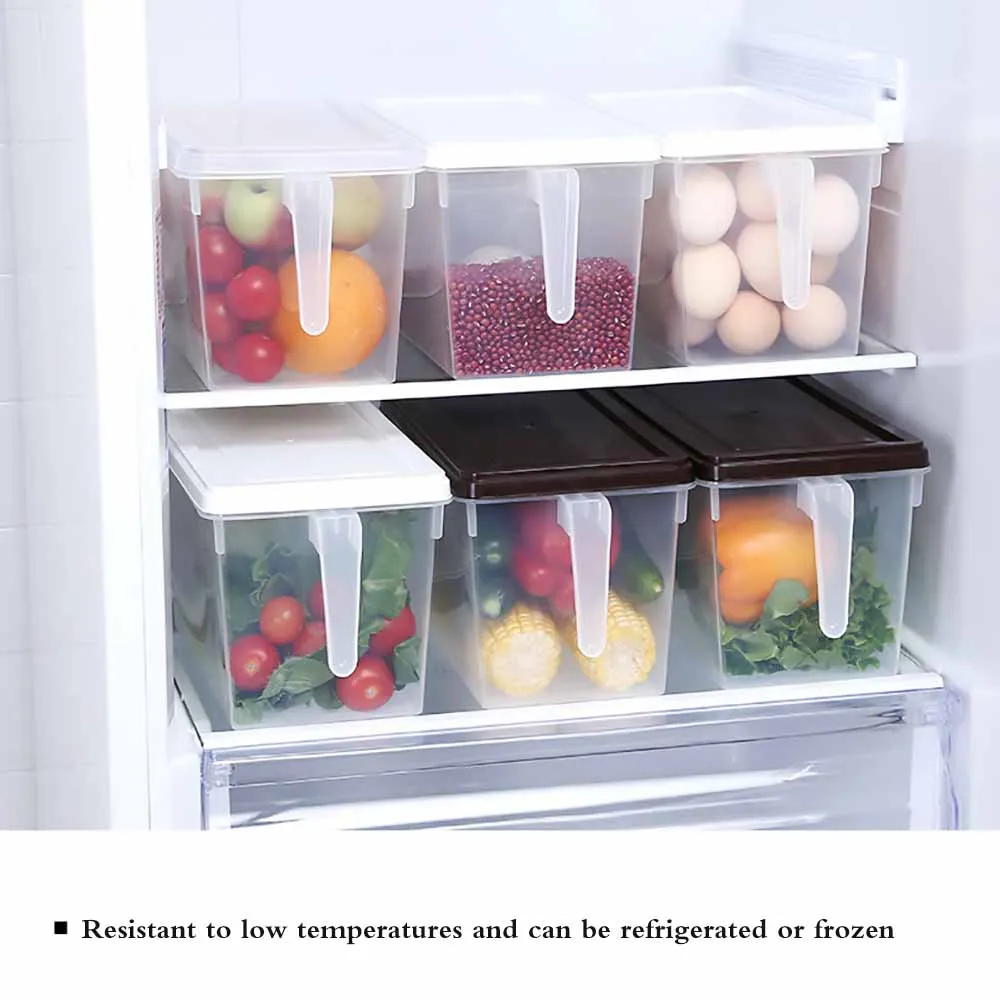 Органайзер для холодильника Еда контейнер хранения с крышкой и ручкой коробки