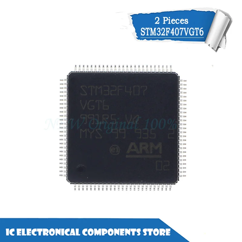 

New original STM32F407VGT6 LQFP-100 2pcs/lot