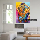 Абстрактная живопись Африканский король холст домашний декор Плакаты для спальни комната эстетика модульная холст картины