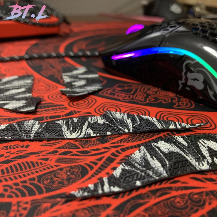 DIY Esports геймерская ручная работа шкура ящерицы захваты для мыши коньки