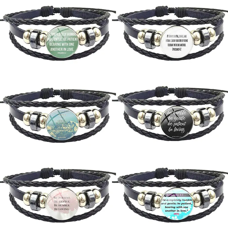 Винтажный браслет ювелирные изделия с черным кожаным браслетом для женщин