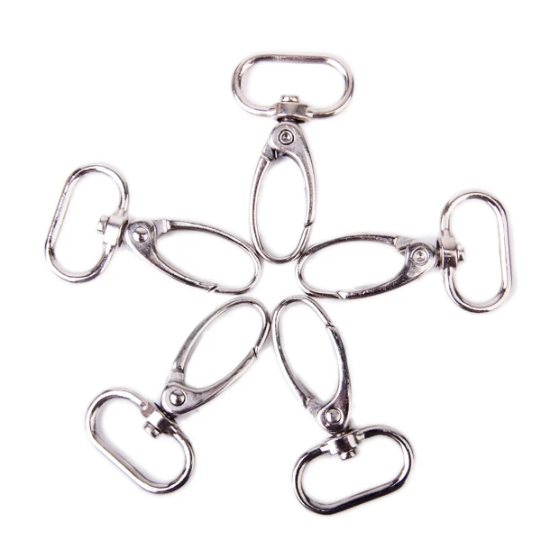 15x Swivel Trigger Snap Hooks Key Ring Chain Dog Leashe Bag Craft Silver Color | Украшения и аксессуары