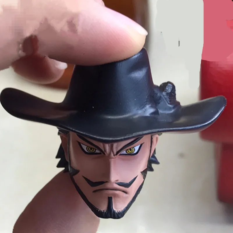 

11" ONE PIECE GK Sitting Position Hawkeye Statue Shichibukai Dracule Mihawk Black knife Resin Action Figure Model Toy BOX L114