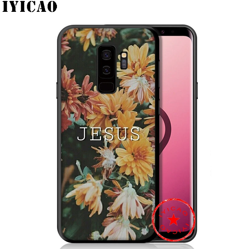 Мягкий чехол IYICAO Bible Verse Jesus для samsung Galaxy S10e S10 S9 S8 Plus S6 S7 Edge Note 10 9 8 TPU |