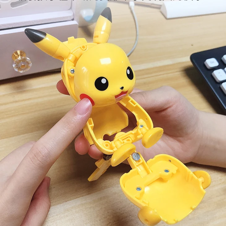 Новый Покемон трансформации игрушечных пластиковых экшн фигурок Psyduck Иви Solgaleo