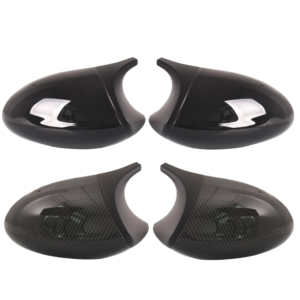 Rear view Mirror Covers Caps for Bmw E81 E82 E87 116i 118i 120i E88 E90 E91 2008-2011 320i 330i 330d Carbon Fiber Gloss Black | Автомобили