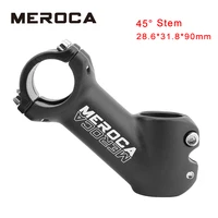 meroca bicycle stem road bike mtb 31 8mm aluminum alloy handlebar rising and lowering device 45 degree 90mm bicycle stem