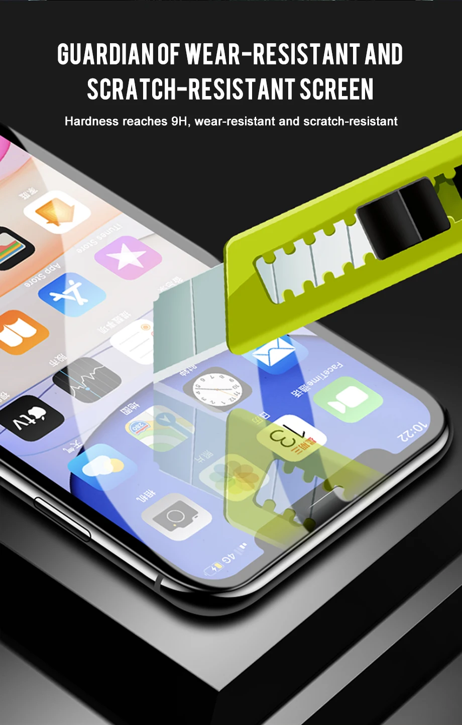 500D защитное стекло с закругленными краями для iPhone X XR XS Max полное покрытие iPhone 11 Pro Max защита экрана закаленное стекло