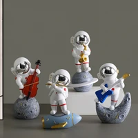 modern astronaut miniature figurines resin spaceman craft home garden desk decoration furnishing articles room accessories