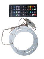 light strap with remote control for ps5 host diy customized 8 color rgb led light strip for ps5 host cooling fan accessories