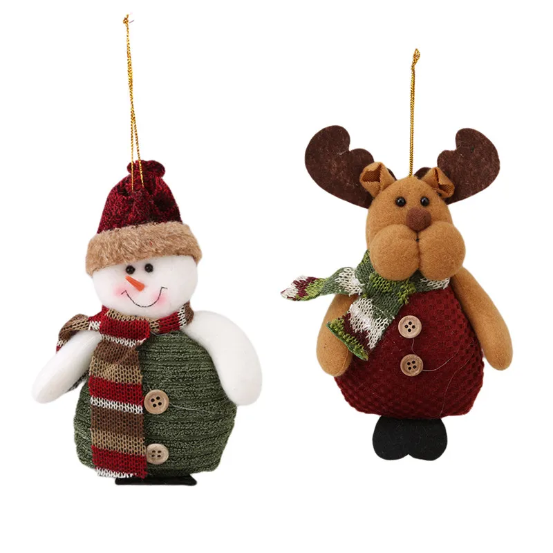 

New Baby Doll Crib Stroller Car Hanging Toys Soft Cute Christmas Style Toy Baby Rattles Mobiles Infant Mobiles