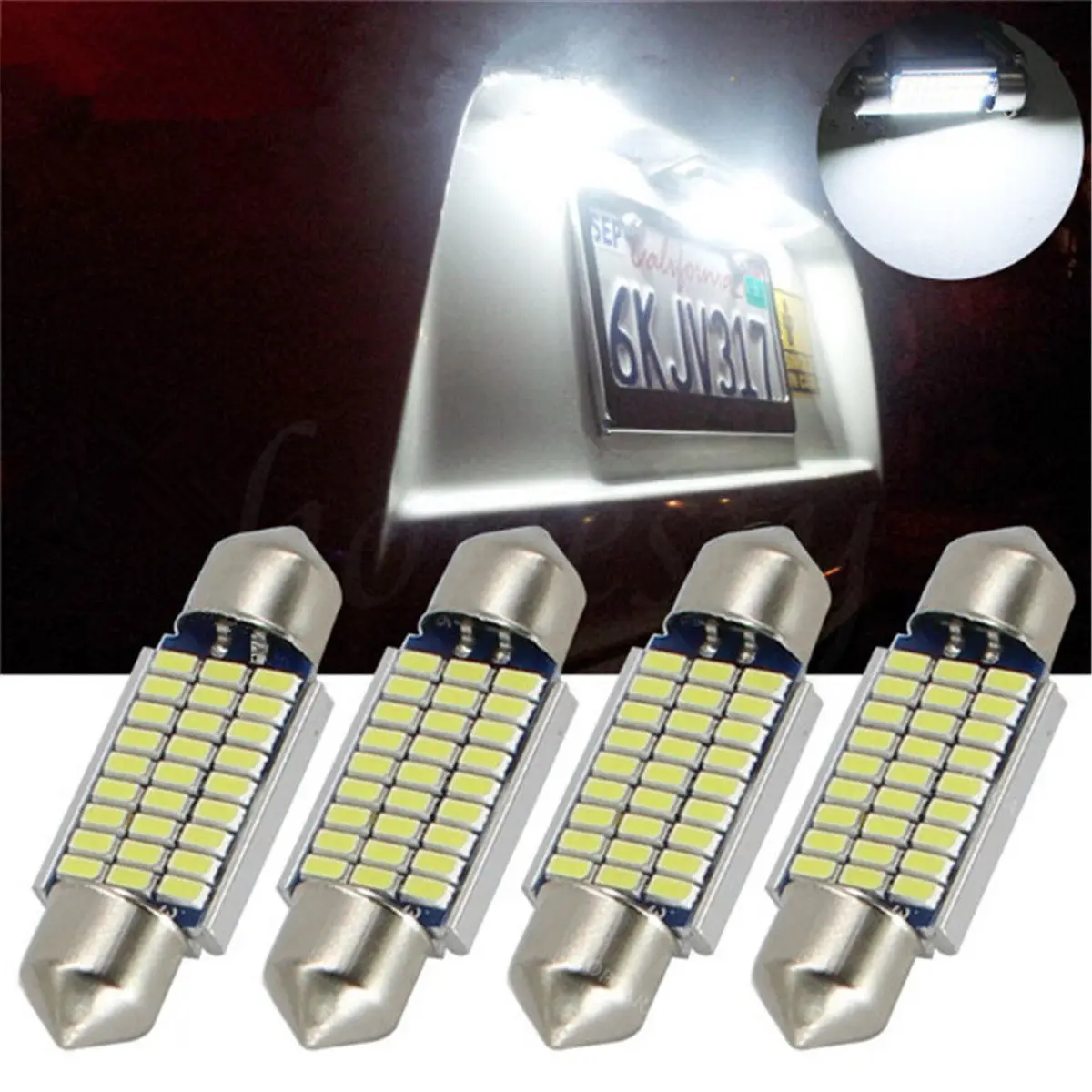 Новый гирлянда 31 мм 36 39 41 3014 лампы 27 SMD светодиодный 18 Canbus C5W C10W интерьер