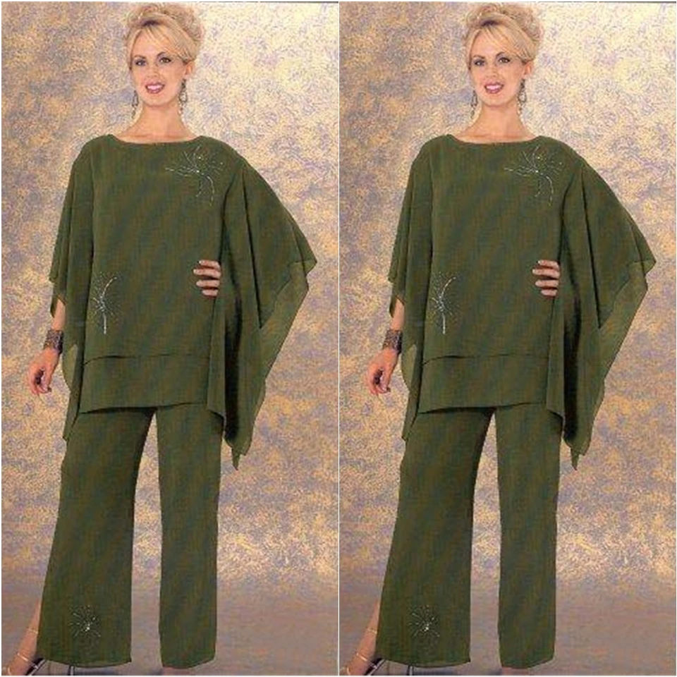 Шифоновый пиджак брюки для матери невесты деловые костюмы бальное платье