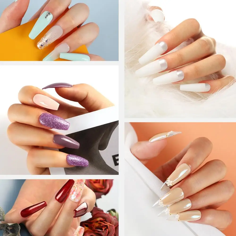 Dipping Powder Nail Starter Kit Dip System Acrylic for French Manicure Art Set Essential No Needed UV Lamp | Красота и здоровье