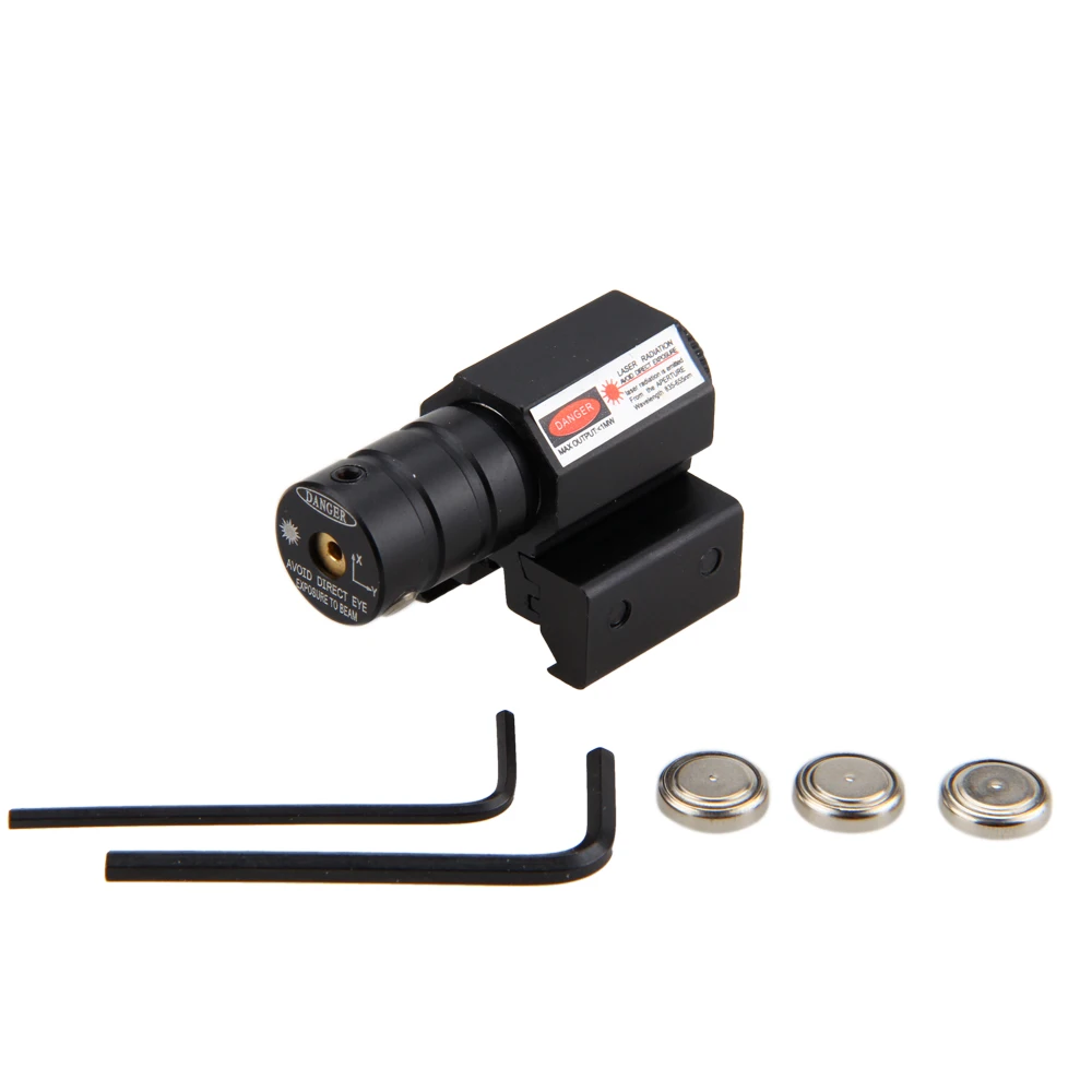 Тактический охотничий красный лазерный точечный прицел подходит для 11 мм/21 мм