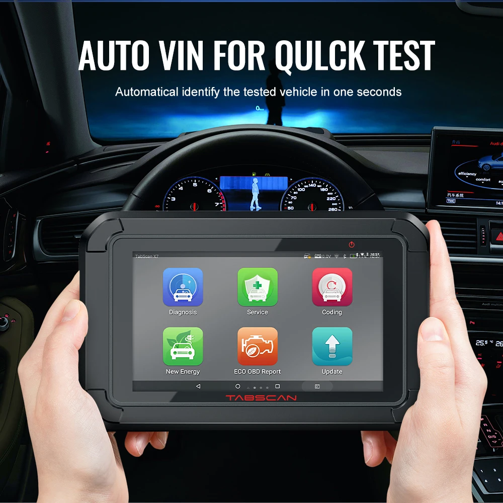 

Eucleia Tabscan X7 Diagnostic Auto Scanner OBD2 Automotive Diagnosis Tool All System SAS EPB Oil Reset OBD 2 Car Diagnostic Tool