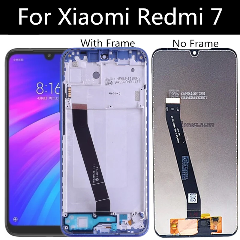ЖК дисплей для Xiaomi redmi 7 7A + сенсорный экран инструменты дигитайзер сборка Замена