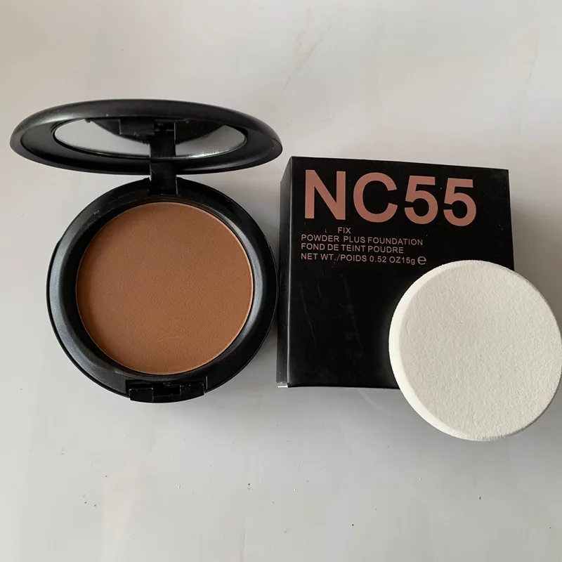 2 шт./лот бренд 12 цветов Пудра плюс Основа для макияжа порошок 15 г совершенно новый