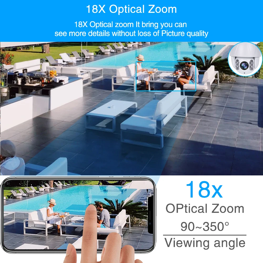 4MP ip-камера ptz 18X Zoom cctv ip-камера s модуль Onvif H.265 система видеонаблюдения сетевой блок Модуль камеры для uav videcam