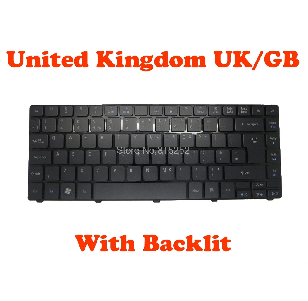 SW UK TI клавиатура для Acer 3810 4535 4935 4810T 9J.N1P82.A0SA0U 9J.N1P82.A00 9J.N1P82.A03 KB.I140A.052 NSK AM000 9J.N2C82.00U| |