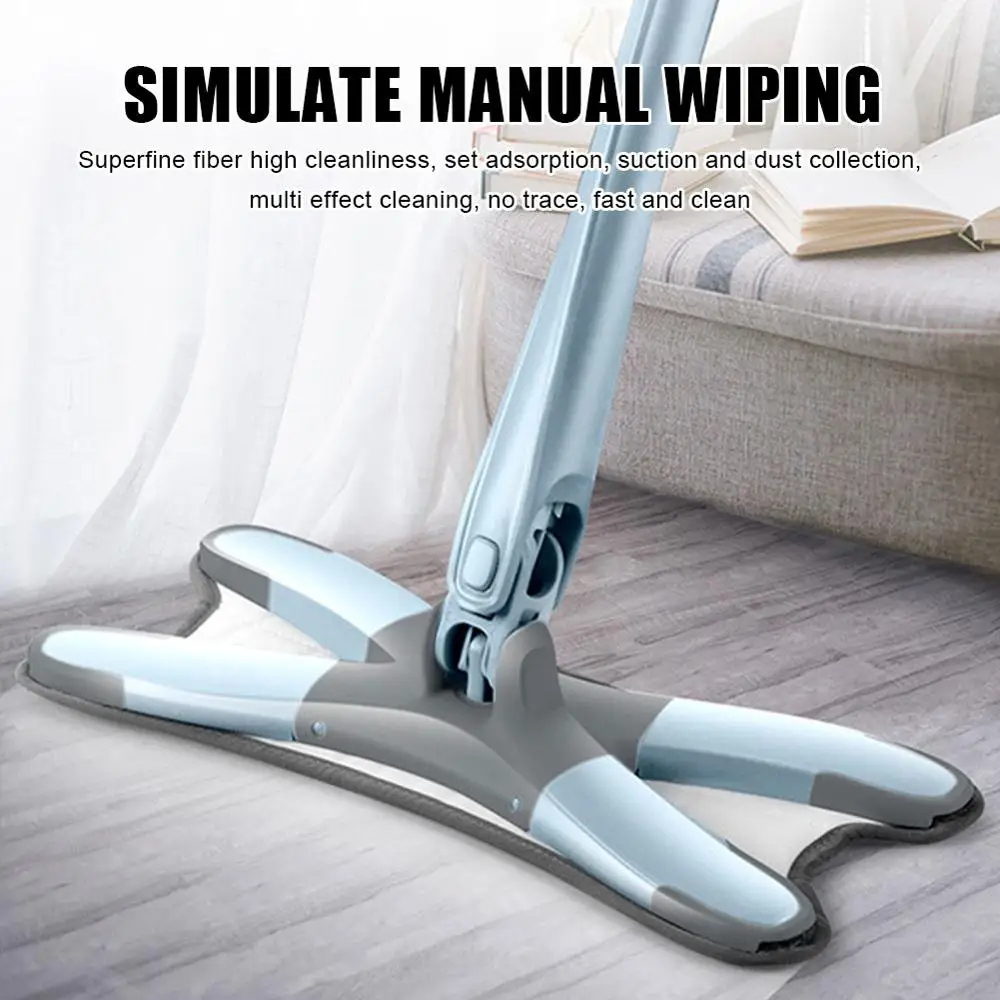 

X-type Floor Mop 360 Degree Flat Mop for Home Replace Hand-free Wash Household Cleaning Tools
