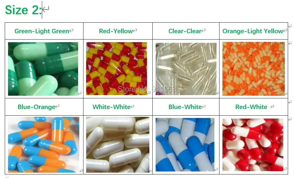 2# empty capsules 10,000pcs!Many colored, hard gelatin empty capsules 2# (joined or seperated capsules available!)