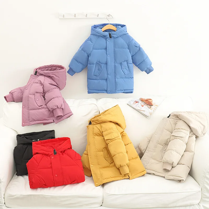 

Детская Хлопковая парка с капюшоном, на Возраст 3-10 лет