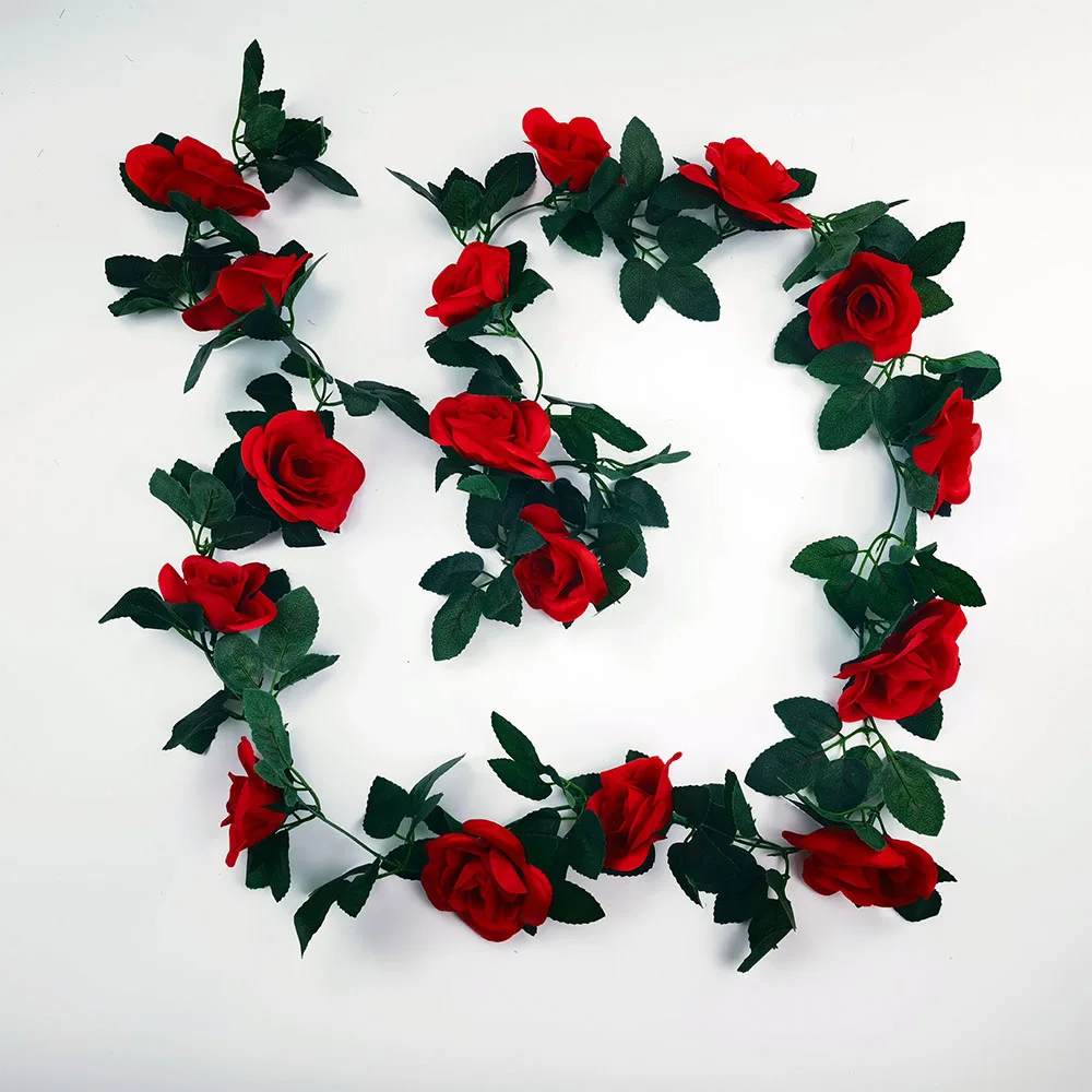 Искусственные розы 2 м искусственные цветы из ротанга растения подвесные