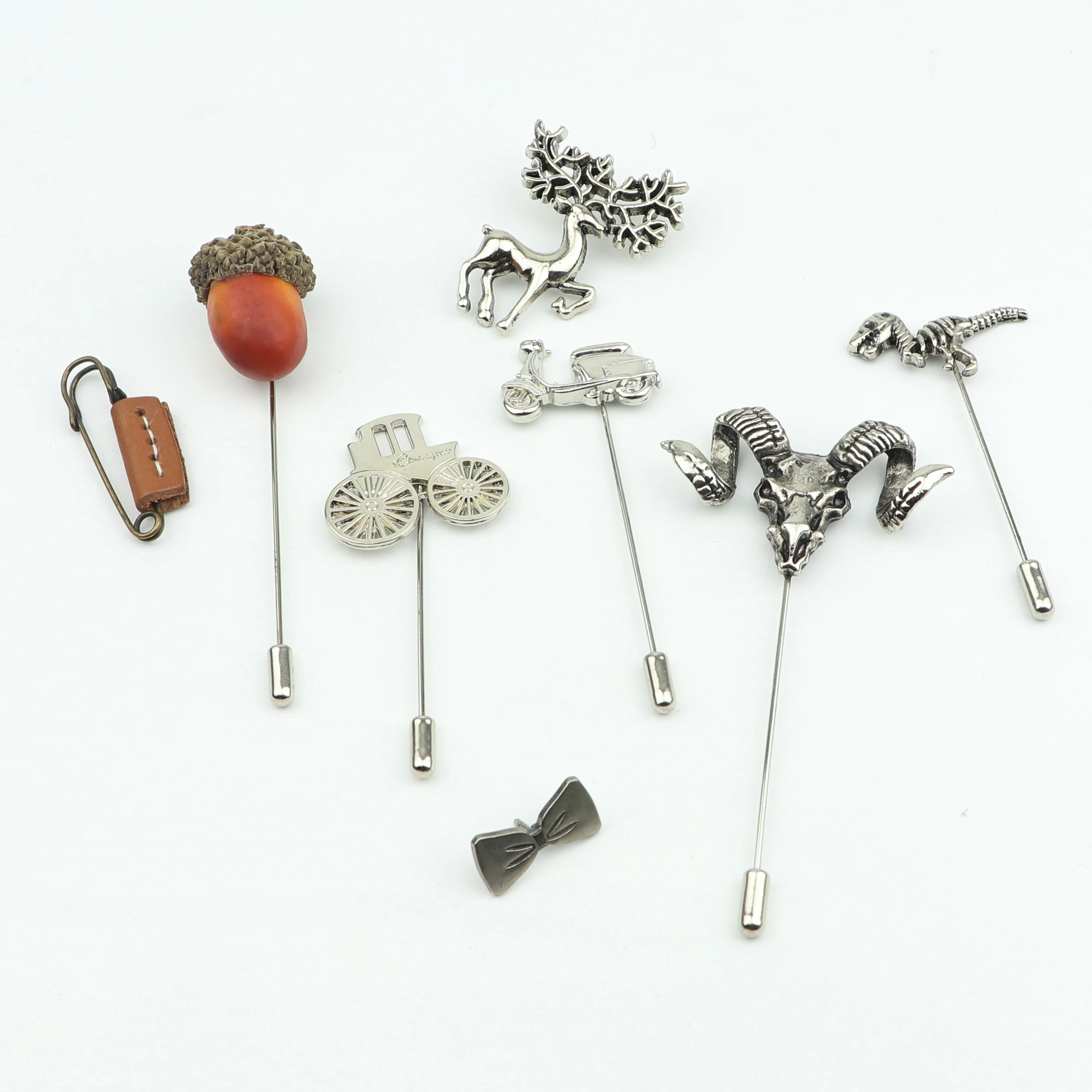 Длинные Броши модная мужская брошь в стиле ретро для велосипеда сосновые шишки