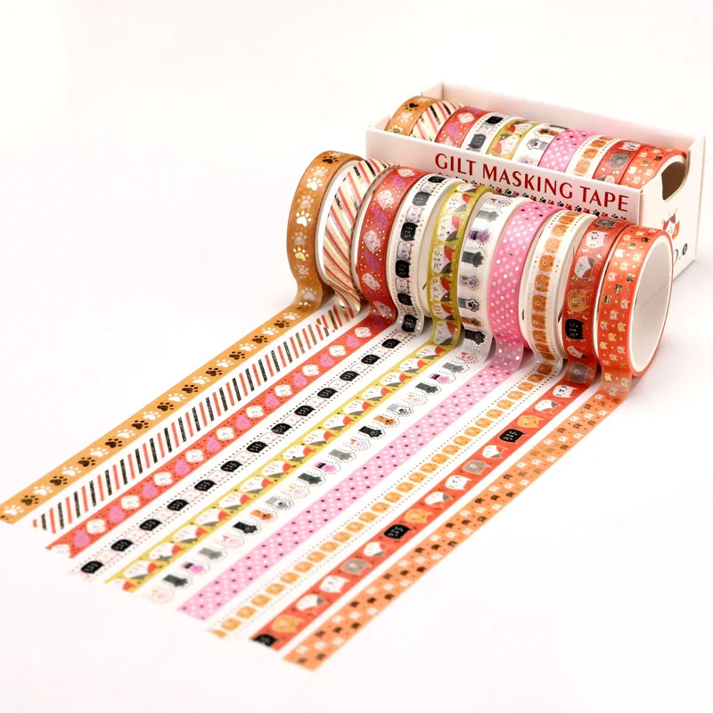 10 шт./партия японский васи ленты изоляционная лента Скрапбукинг канцелярские