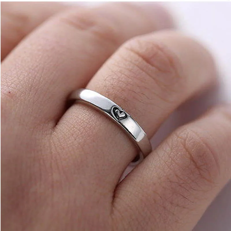 

I LOVE YOU Couple Rings Fashion Wedding Rings for Women Men Lover Anniversary Engagement Love Heart Jewelry Gift Dropshipping
