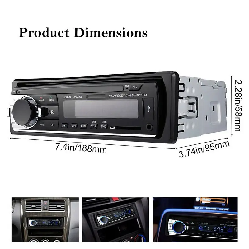Без усилителя большой экран 12 В MP3 WMA беспроводной Bluetooth 5 0 декодер плата аудио