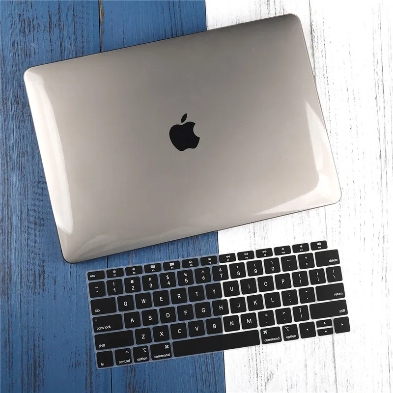 Crystal gray Для Macbook Air 13 Чехол A1932 новейшая версия Жесткий кристально чистый матовый чехол для ноутбука MacBook air 1" дюймов 13 дюймов retina дисплей - Цвет: Crystal gray