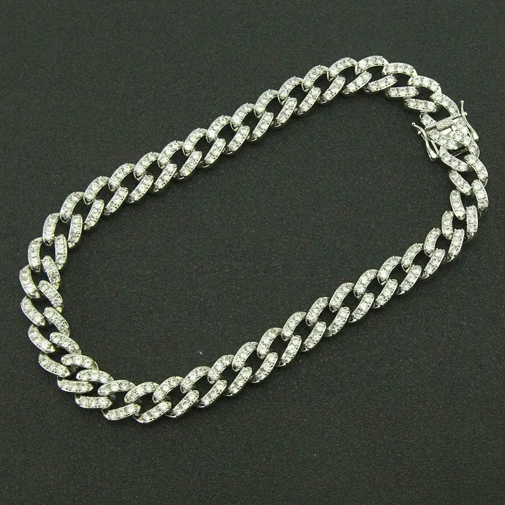 

Men/Women Hip hop Iced Out Bling cuban chain Necklace AAA Zircon 13mm cuban chains Necklaces Hiphop jewelry fashion gifts