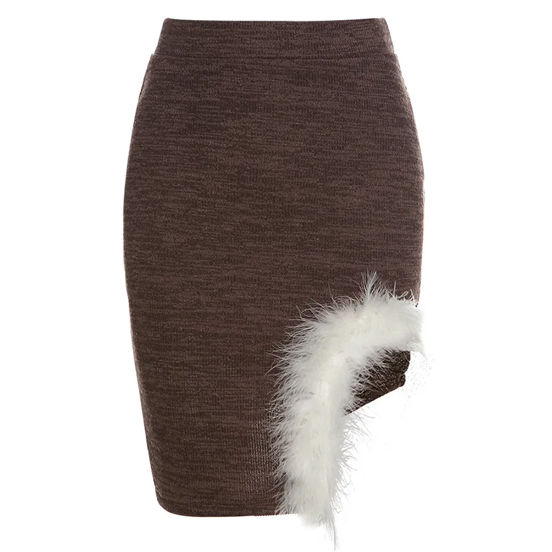 Соблазнительная облегающая Клубная одежда из пушистого плюша новинка 2021