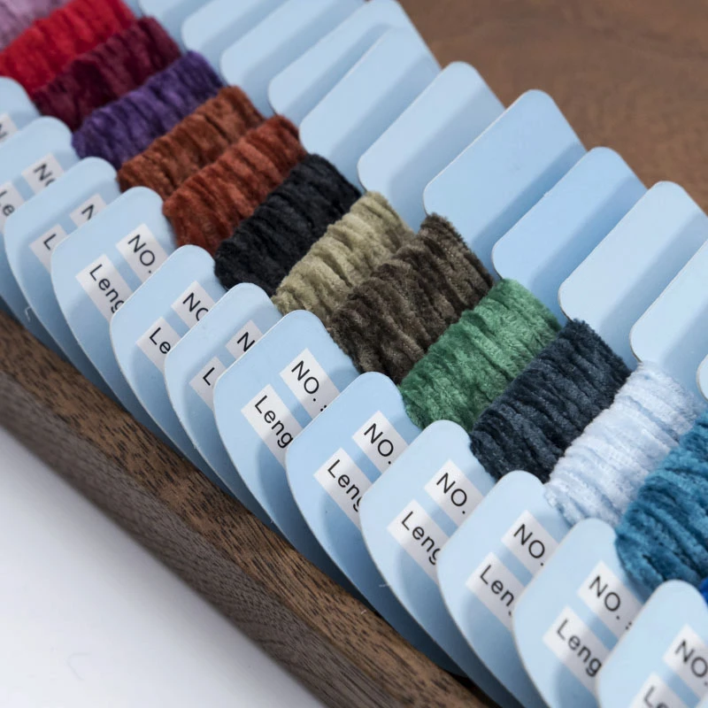 Аксессуары для французской вышивки материал синель однотонный 24 цвета 5 метров