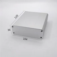 free shipping aluminum enclosure box pcb instrument box diy electronic project case 10436120mm 1041