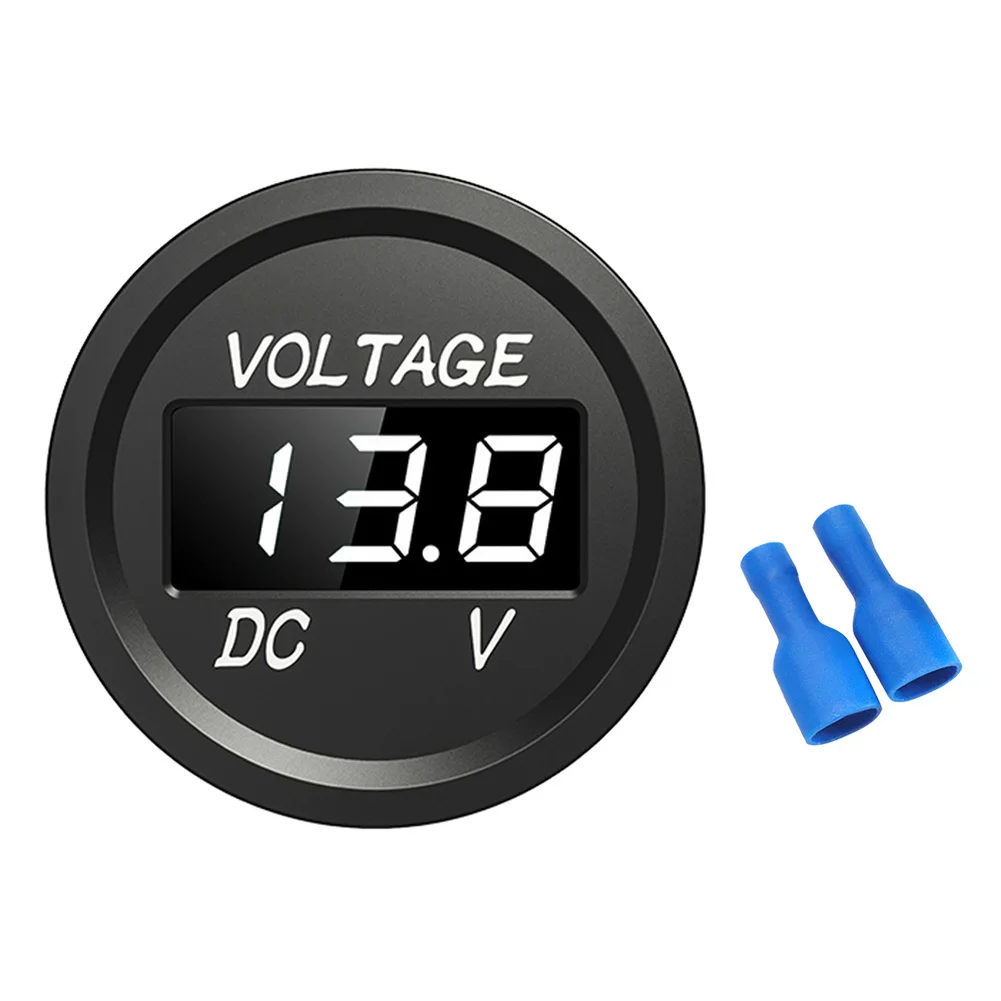 Вольтметр для автомобиля мотоцикла светодиодный ная панель Цифровой вольтметр