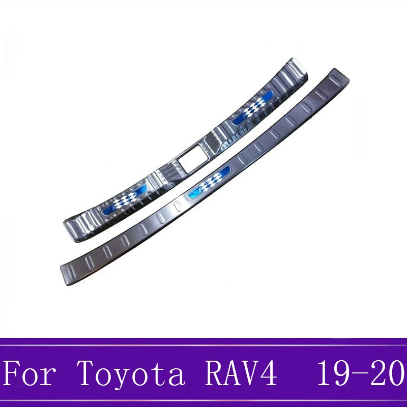 Для Toyota RAV4 AX50 2019 2020 нержавеющая внутренняя и внешняя задняя защита автомобиля