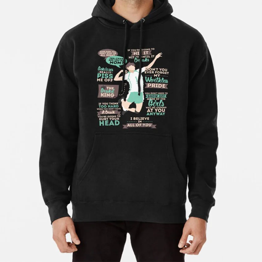 

The Grand King Hoodie Oikawa Tooru Toru Tōru Haikyuu Haikyu Hq Quotes Quote