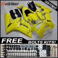 custom motorcycle fairing for zx 6r 2003 2004 abs motor panels body kit injection mold yellow gifts