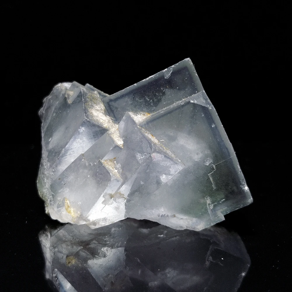 

181 г натуральный камень, синий флюорит и вольфрамовый минеральный кристалл, образец из провинции яогансян Хунань, Китай, A3-4
