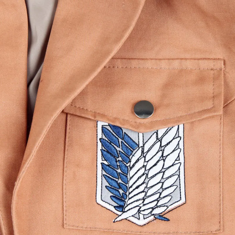 Куртка с вышивкой атака на Титанов костюмы для косплея легиона куртка плащ