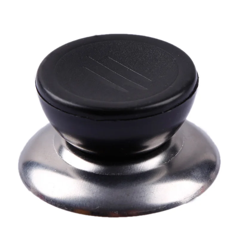Черный Крышку для утвари крышки круговой ручки ручка с винтом универсальные кухонные ручки для шкафа, круглая ручка кухонные принадлежности C1377 a - Цвет: Черный