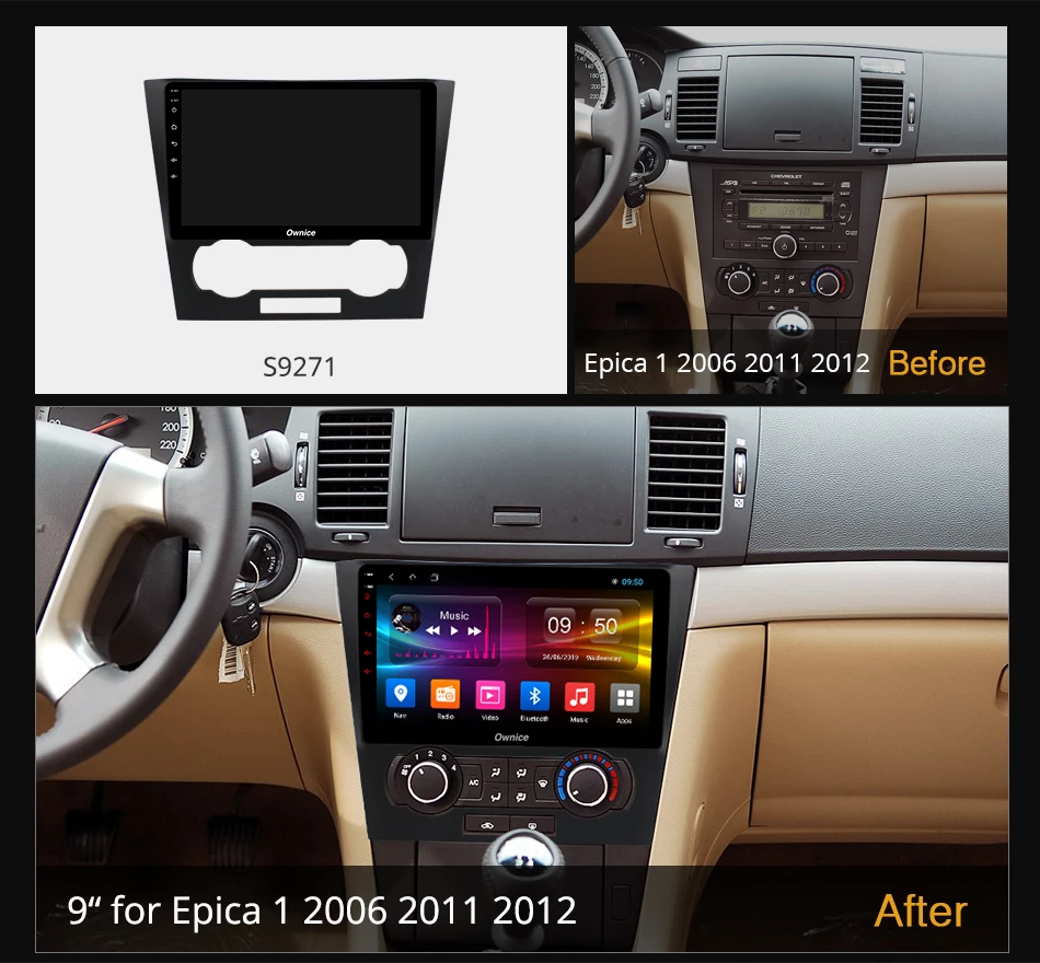 Ownice 2din Android 10 0 Восьмиядерный автомобильный dvd gps для Chevrolet Epica 1 2006 2011 2012 4G LTE DSP 360