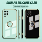 A12 A 12 A52 A32 A72 A52S 4G 5G чехол 6D квадратный мягкий твердый силиконовый чехол с покрытием для Samsung Galaxy A12 A52S A32 A72 A82 самсунг а12 а52S а32 а72 а82 чехлы