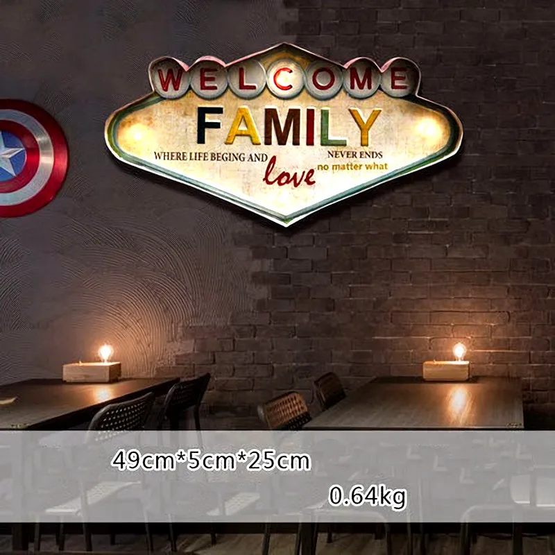 Винтажные светодиодный неоновые вывески декоративные картины для паба бара